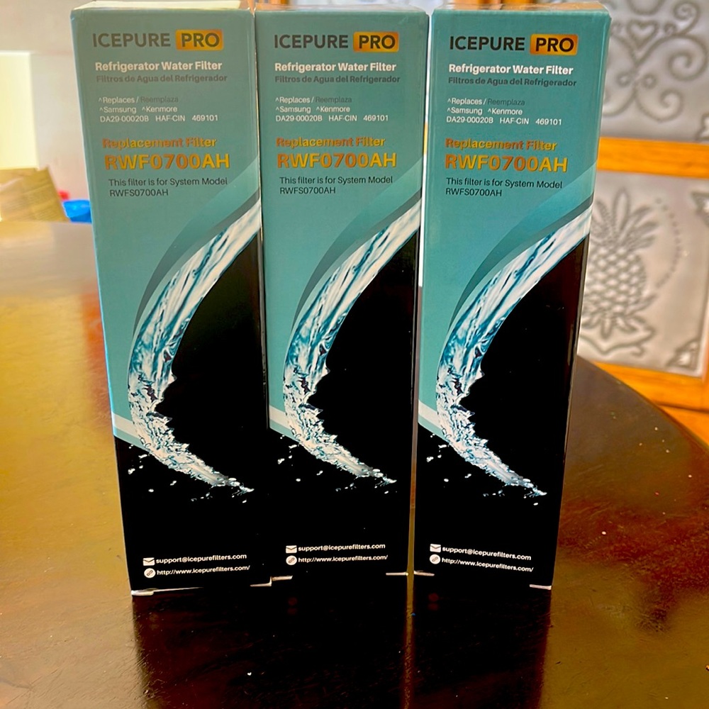 3 NIB Refrigerator water filters
